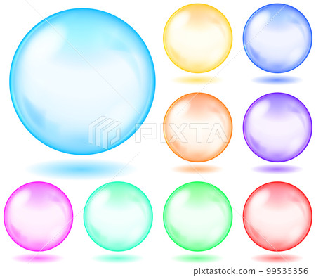 Multicolored opaque glass spheres 99535356
