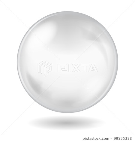 Big white opaque glass sphere 99535358