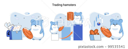 Trading hamster, user who does not understand economics and finance, inexperienced investor Trading hamster, user who does not understand economics and finance, inexperienced investor 99535541