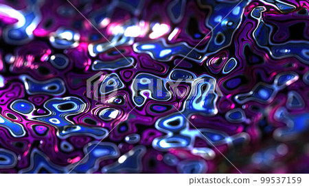 3d abstract geometric wavy liquid metal background, modern digital art, floating dynamic shape.  99537159