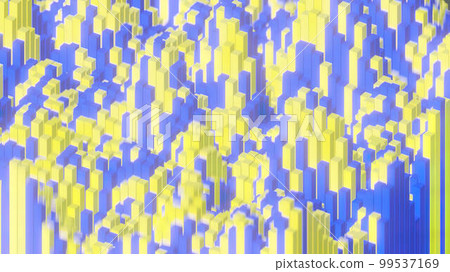 Shimmering multi-colored small-sized abstract honeycombs, mosaic imitation, flat 2d animation. 99537169