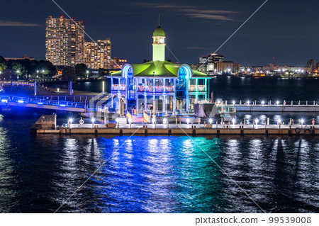 "Kanagawa Prefecture" Yokohama Minato Mirai / Pukarisan Bridge Night View 99539008