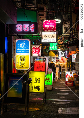 《Tokyo》Back alley bar district, in front of Oimachi station 99539023