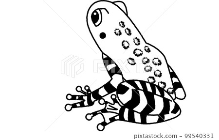 Creatures of the world natural heritage island Amamiishikawa frog line drawing only Creatures of the world natural heritage island Amamiishikawa frog line drawing only 99540331
