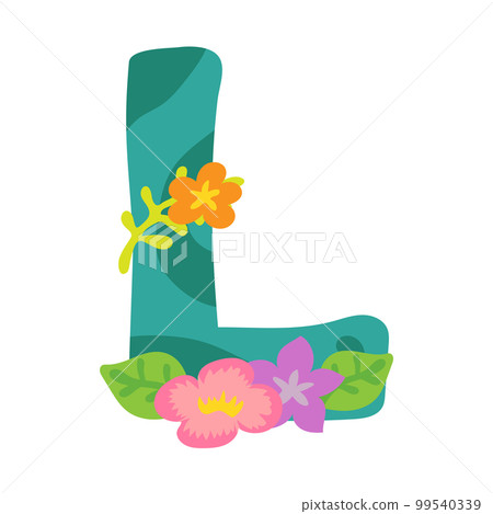 七彩花字母 L 99540339