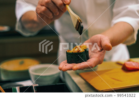 【#Edo-style sushi】Sea urchin warship roll 99541022