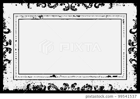 square frame with Grunge black ink ornament around the edges, white backgro.. square frame with Grunge black ink ornament around the edges, white backgro.. 99541537