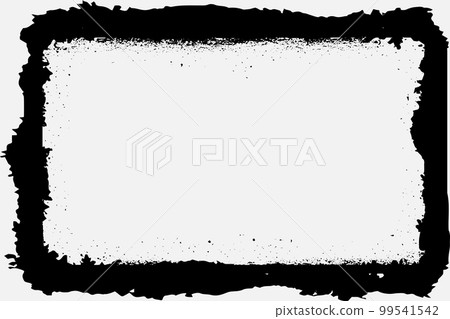 square frame with Grunge black ink ornament around the edges, white backgro.. 99541542