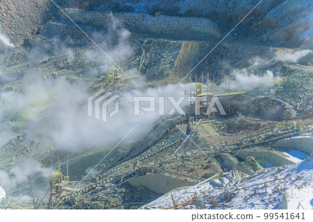 A view of rising steam Geothermal Owakudani 99541641