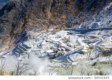Hakone, Kanagawa Prefecture, Owakudani Valley where volcanic smoke rises 99541645