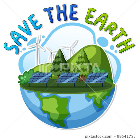 Save the earth banner design Save the earth banner design 99541753
