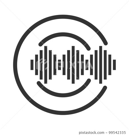 sound wave music wave logo template Icon Illustration Brand Identity.Isolated and flat illustration. Vector graphic 99542335