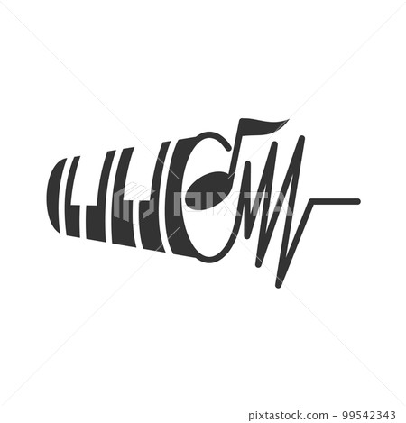 sound wave music wave logo template Icon Illustration Brand Identity.Isolated and flat illustration. Vector graphic 99542343