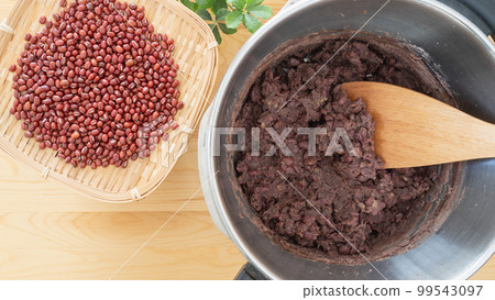 紅豆製作圖片：紅豆沙和紅豆 99543097