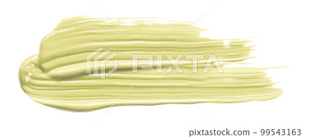 Light yellow brush isolated on white background. Yellow brush. Light yellow brush isolated on white background. Yellow brush. 99543163