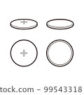 4種鈕扣電池插圖 99543318