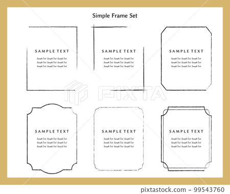 A simple frameset with faint lines that look like they were drawn with a pencil 99543760