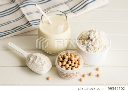 Soy protein Protein image material 99544302