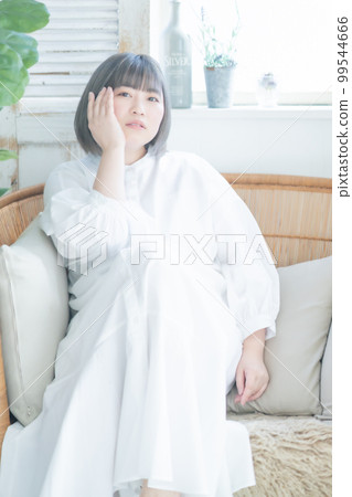 body positive female portrait 99544666