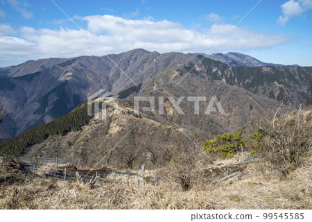 從東丹澤山之頂[神奈川縣]表嶺和Mt. Tonodake [冬季] 99545585