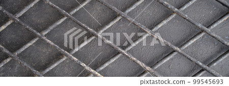 Metal grid grill clean big gray background Metal grid grill clean big gray background 99545693