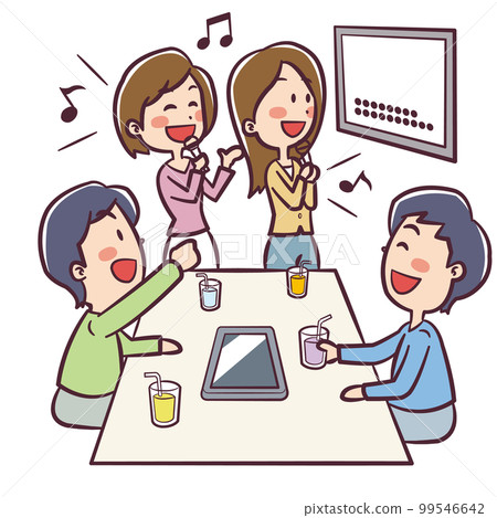 Karaoke illustration 99546642