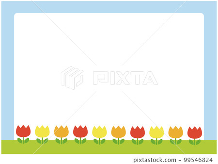 Simple and cute tulip frame 99546824