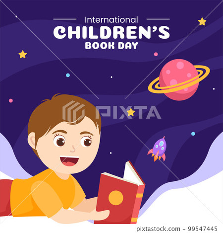 International Children's Book Day Social Media Background Illustration Cartoon Hand Drawn Templates 99547445