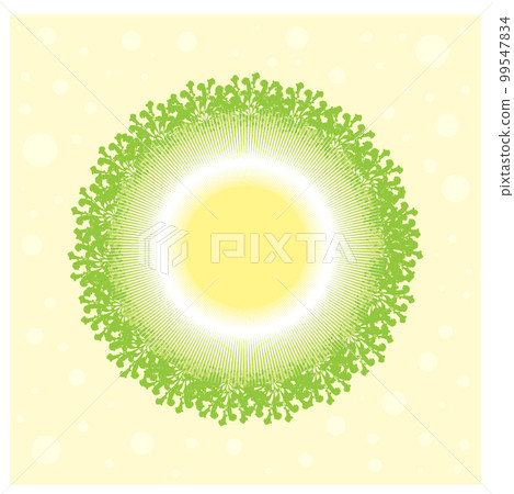 Colorful card with mandala. 99547834