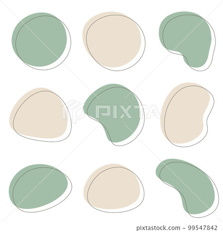 Loose frame set abstract shape 99547842