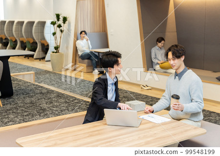 People working in the designer office 99548199