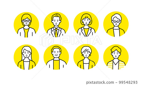 Working people icon set 99548293