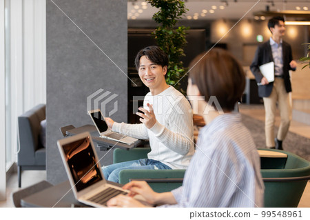 People working in the designer office 99548961