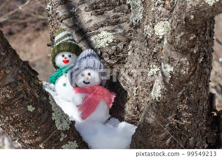 snowmen on the tree snowmen on the tree 99549213