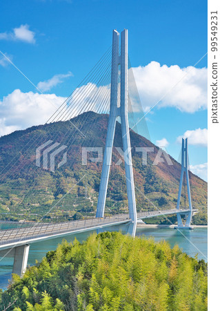 [Tatara Bridge from Tatara Observatory] Iguchi, Kamiura-cho, Imabari City, Ehime Prefecture 99549231