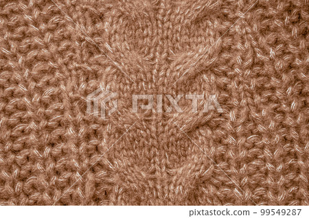 Organic knitting material with macro woven threads. Organic knitting material with macro woven threads. 99549287