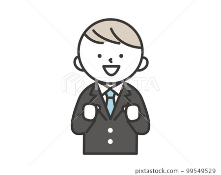 Male student with an excited expression (blazer) 99549529