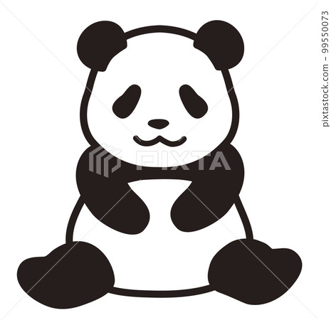 Illustration of a sitting panda Illustration of a sitting panda 99550073