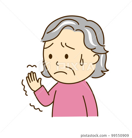 Grandmother with one hand paralyzed due to stroke 99550909