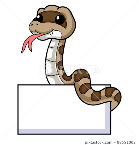 Cute gopher snake cartoon with blank sign Cute gopher snake cartoon with blank sign 99551002
