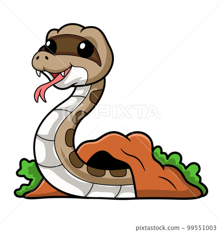 Cute gopher snake cartoon out from hole 99551003