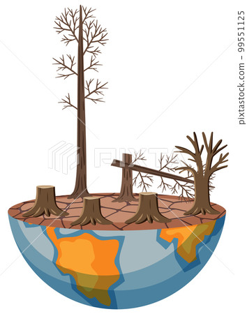 Drought stricken area on the globe from global warming 99551125
