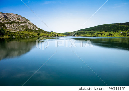 Lake Enol in Picos de Europa, Asturias, Spain 99551161