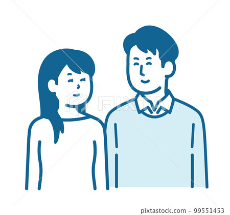 Cuddling men and women 99551453