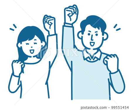 Men and women playing guts poses Men and women playing guts poses 99551454