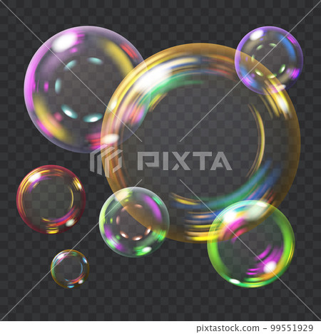 Multicolored soap bubbles Multicolored soap bubbles 99551929
