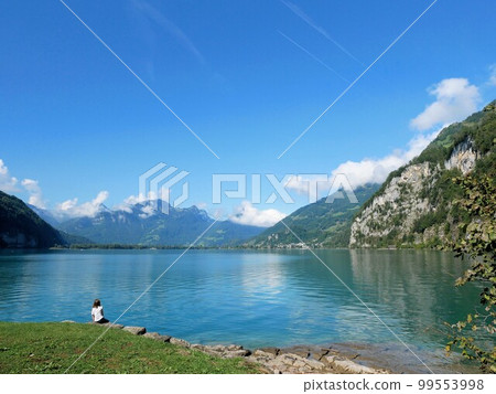 Lake Walensee in summer (St.Gallen, Switzerland) 99553998