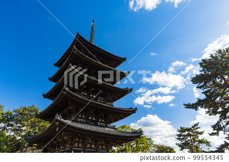 日本奈良縣奈良市興福寺五層寶塔 日本奈良縣奈良市興福寺五層寶塔 99554345