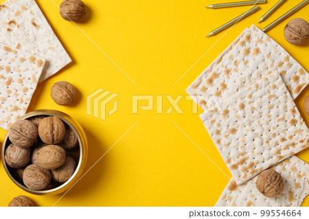 Concept of jewish Passover holiday, space for text Concept of jewish Passover holiday, space for text 99554664