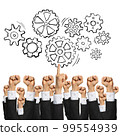 Business and teamwork concept 99554939